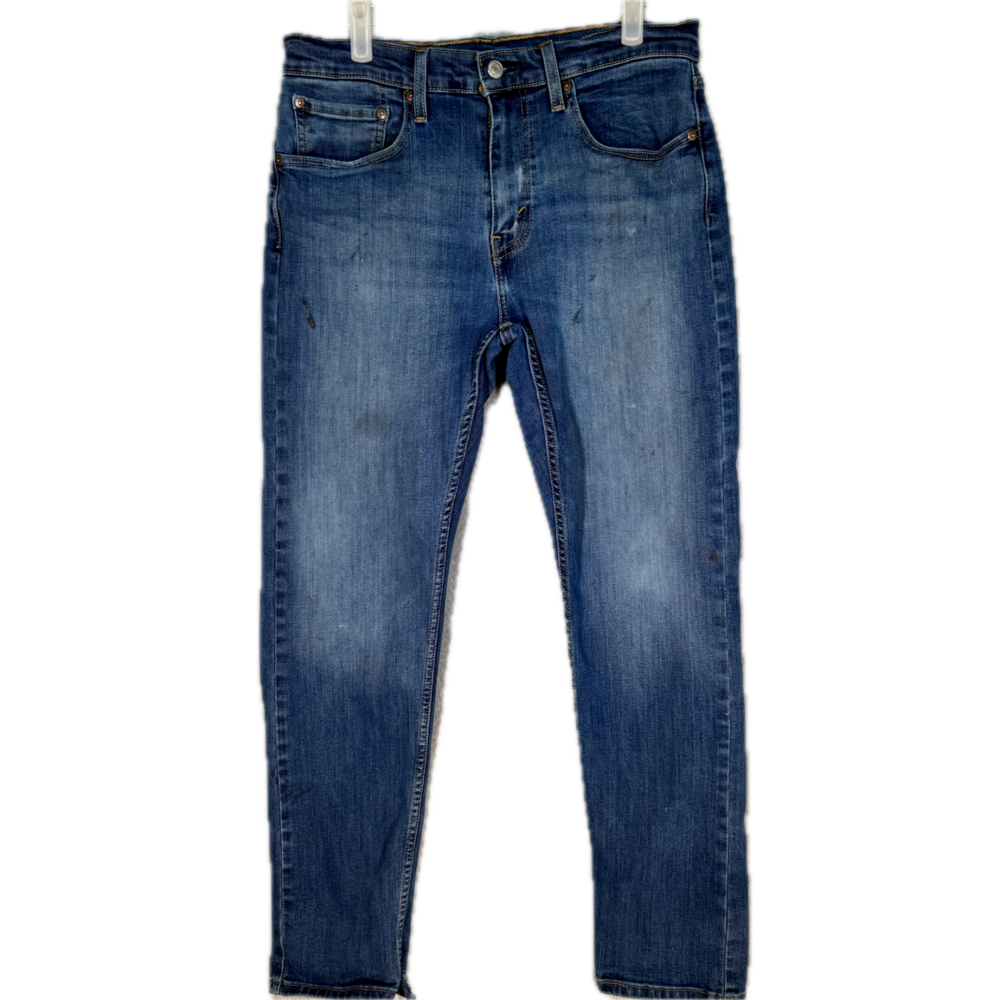 Levi’s 502 Men’s Jeans 32x32 Blue Denim Stretch Mid-Rise Straight Leg